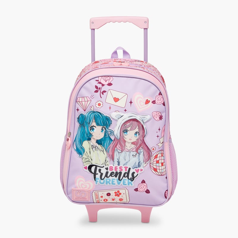 sami_studio Printed 5-Piece School Trolley Bag Set for Girls - Image 2